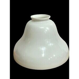 Vtg Milk Glass Hurricane Lamp Shade 2 3/16” Fitter 5 1/4” Tall See Pictures